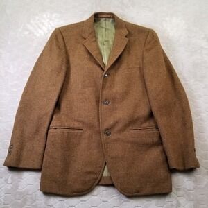 VTG Stanley Blacker Wool Blazer Mens Academia Preppy Tweed